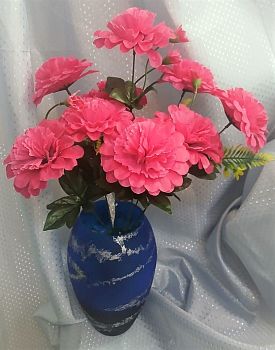 Гвоздика с юбкой 9голов 55см 2/20