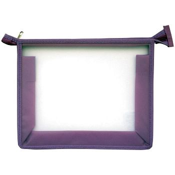 Папка для тетр 1отд А5 "Прозр./сиреневая"на молнии 750_3392 Папка для тетр 1отд А5 "Прозр./сиреневая"на молнии 750_3392