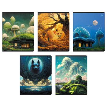 Тетрадь 60л КЛЕТ BG "Mystery" глянц. лам. /5 Т5ск60_лг 59379