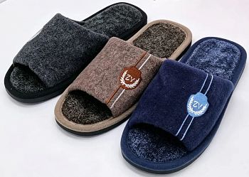 Тапочки М. дом. ZY открытый нос ДОР L277 12/120
