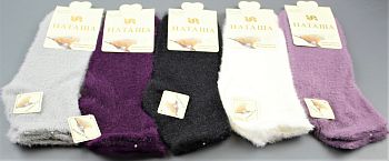 Носки Ж. ангора кор. Наташа 1245 норка 10/480 пух