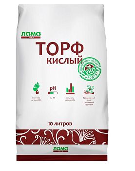 Торф кислый Лама Торф 10л 5/200