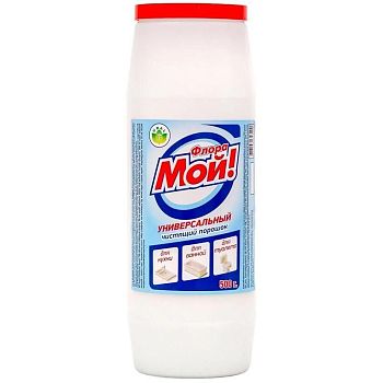 Средство для кухни универ FLORA МОЙ 500гр (банка порошок) Flora 1/18шт