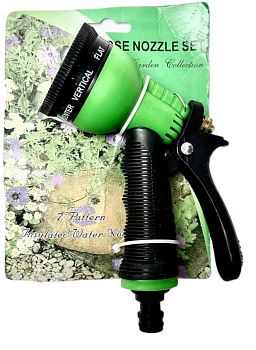 Пистолет распылитель для шланга (зеленый) 1/100