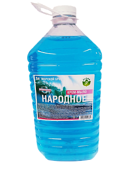 Мыло жидкое Народное антибактериальное Морской бриз 5л пэт