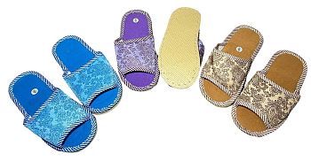 Тапочки Ж. дом Узор открытый нос 12/120