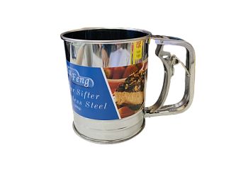 Сито-кружка с ручным механизмом для муки 4023