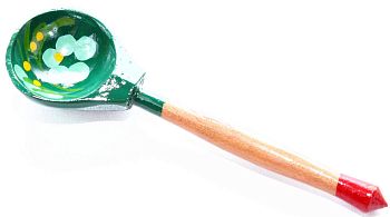 Ложка чайная Хохлома зеленушка 7202 20/300