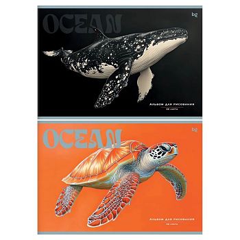 Альбом д/р.32л А4 "Ocean" на скрепке 