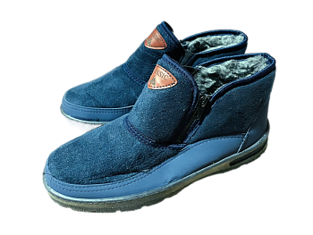 Ботинки мужские. Фтора 641 Классик замша,замок, черные/синие 6пар р.40-45 Ботинки мужские. Фтора 641 Классик замша,замок, черные/синие 6пар р.40-45