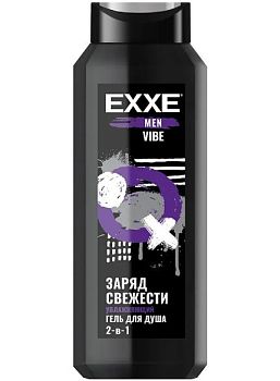 Гель для душа EXXE MEN 2в1 "Увлажняющий" VIBE, 400 мл 1/12