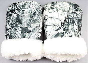 Рукавицы рыболовные Ткань мех 1/5