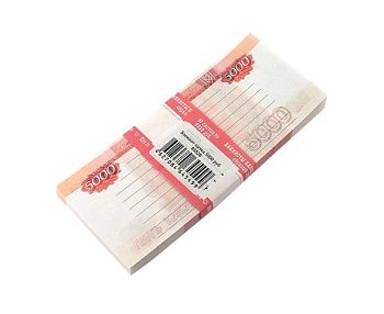 Блок самоклеящийся 5000руб 16*7*1 шк78269