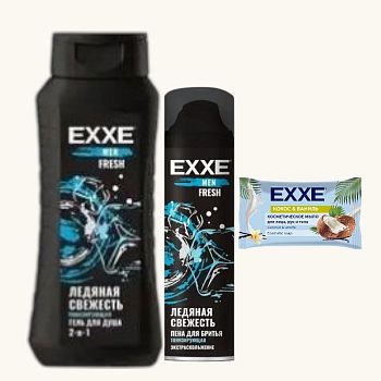 Набор косметический EXXE MEN №8 (пена+гель д/душа+мыло)