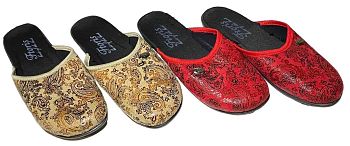 Тапочки Ж. дом. Фтора 807(ОГУРЕЦ)  закр.нос р.36-41 6п *