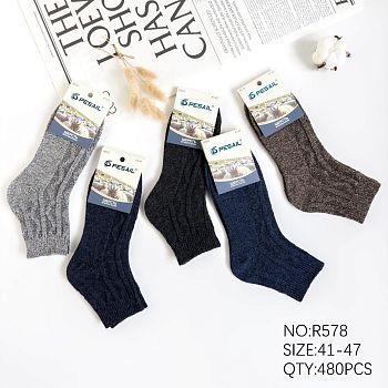 Носки М. вязан. шерсть кор. Pesail 578 12/480