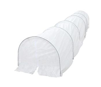 Парник Все в Дом "60" 2м*5м дуги металлические в ПВХ с молнией