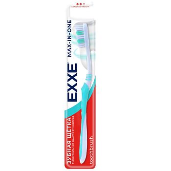 Зубная щетка EXXE max-in-one средняя по12шт.