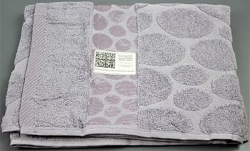 Полотенце мах. жаккардовое 70*130 бордюр,камень,серый 10шт 375г/м2 * Полотенце мах. жаккардовое 70*130 бордюр,камень,серый 10шт 375г/м2 *