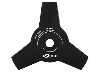 Нож для триммера ТРЕХЛЕПЕСТКОВЫЙ, 255мм*1,4 Sturm
