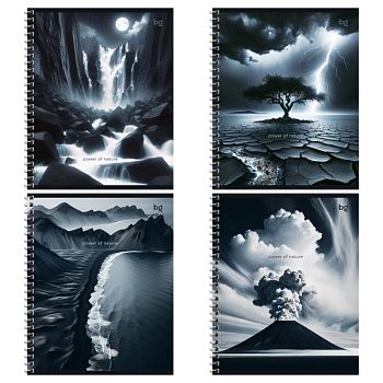 Тетрадь 48 листов клетка "Сила природы" BG на гребне Т5гр48 63521