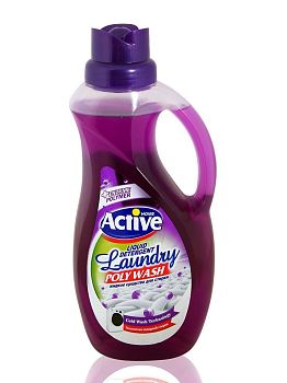 Гель-концентрат д/стирки универс ACTIVE Иран "Poly Wash" 1,5л фиолет (5688) 1/9/432 