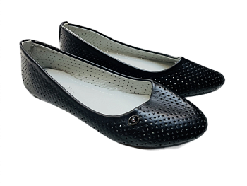 Балетки женские. Jin Shuang А22-6 черные 10пар Балетки женские. Jin Shuang А22-6 черные 10пар