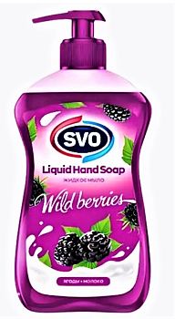 Мыло жидкое SVO "Дикая Ягода-молоко" 500мл (1783) 1/12шт