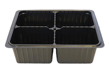 Кассета для рассады мини 4 ячейки 16,8*12,3*6см 240мл 80/80