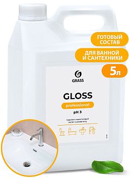 Гель чистящий для ванной и туалета Gloss 5,3 кг Professional