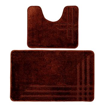 Коврик набор 50*80 50*40 DKTX Comfort Linea 10мм коричневый 1/25 Коврик набор 50*80 50*40 DKTX Comfort Linea 10мм коричневый 1/25