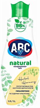 Кондиционер для белья ABC «NATURAL»  Herbal Harmony 1 л 1/12