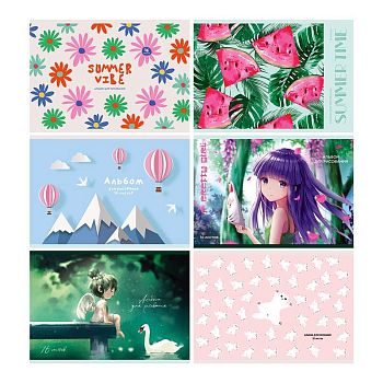 Альбом для рисования 16 листов А5 " Mix.Девочки "