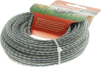 Леска для триммера 2,4мм*15м крученый квадрат. армир.блистер