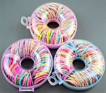 Набор детский Ассорти резинки Пончик АНТОН-64 1/12