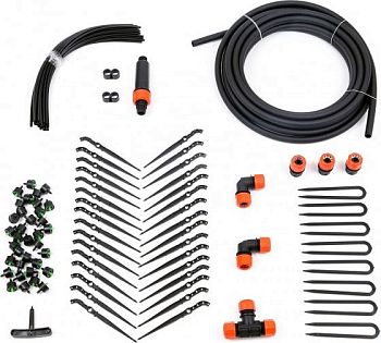 Полив. Капельный полив Жук от водопровода на 30 растений