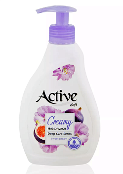 Мыло жидкое ACTIVE Иран с витамином В5 "Инжир" Purple 350мл с доз. (6869) 1/12