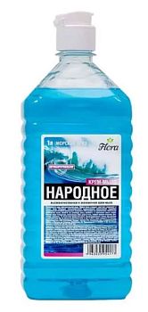 Мыло жидкое Антибактериальное Flora 1000мл (флип-топ/колпачок)) 1/15