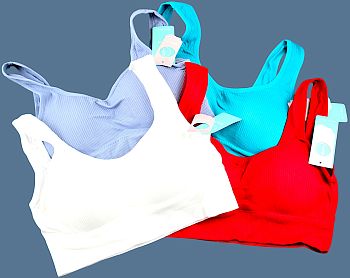 Бюст-топ с поролоном рубчик 214 по 12шт