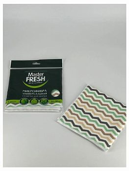 Салфетка Master FRESH  универсальные 30*30 С ПРИНТОМ (7272) 1/30