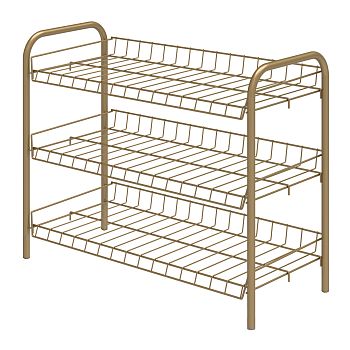 Этажерка для обуви узк(460*280*520) 3 полки ЭТ5/З золотистый