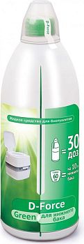 Средство для биотуалетов D-Force Green 1,8л  уп 6шт Ваш.Хоз Средство для биотуалетов D-Force Green 1,8л  уп 6шт Ваш.Хоз