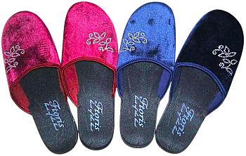 Тапочки Ж. дом. Фтора 807(ВЕТОЧКА СТРАЗЫ) закр.нос р.36-41 6п *