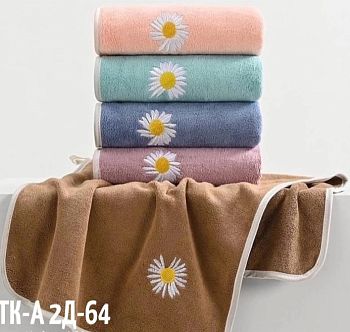 Полотенце микрофибра 35*75 "С вышивкой" в ассортименте MFP-35-05 Домик по 5шт ?г/м2