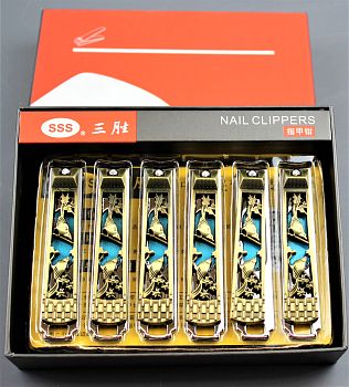 Кусачки для ногтей 698 микс в коробке 8см 12/300