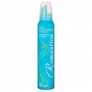 Мусс д/волос 200мл "Романтика" с провитамином В5 (голубой) Мусс д/волос 200мл "Романтика" с провитамином В5 (голубой)