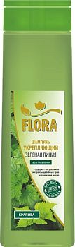 Шампунь Зеленая линия FLORA Крапива для всех типов волос 1 литр 1/12
