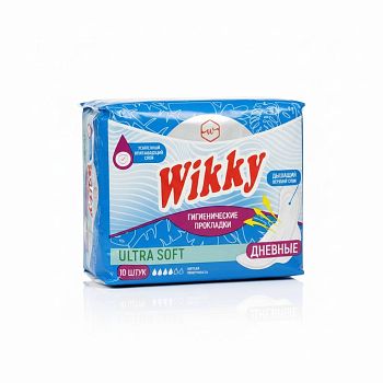 Прокладки гигиен. Wikky ЭКСТРА СОФТ ДЕНЬ 10шт