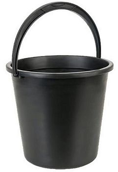 Ведро 10 литров Кукмор черное с мерной шкалой(10шт)