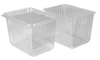 Емкость 2000 мл УЮ прямоугольная 132*186*123 с крышкой 100шт